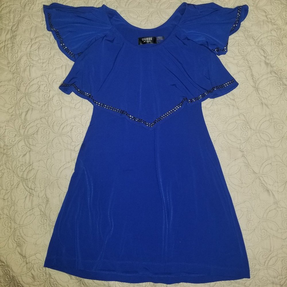 Guess flowy mini dress with metal studs, size 2 - Picture 1 of 1